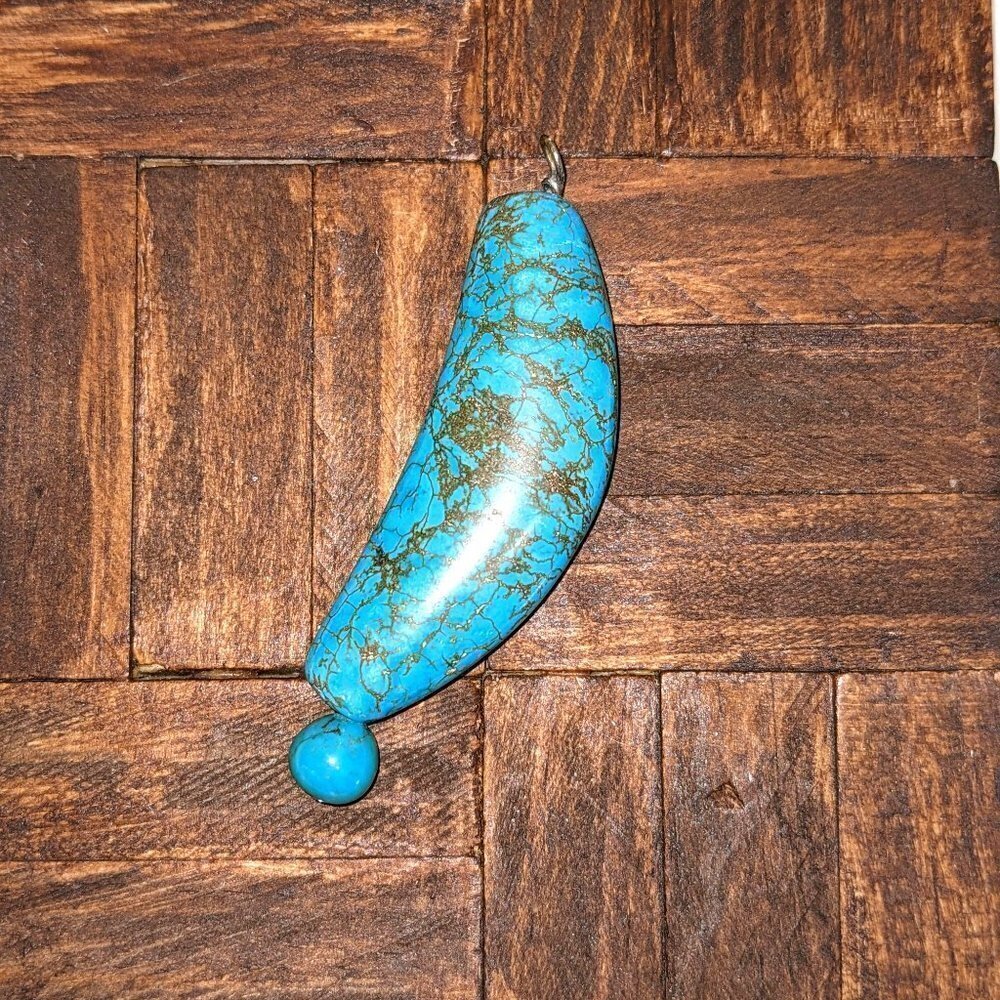 Turquoise Bead Pendant for Necklace